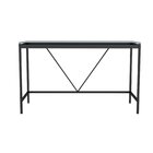 Escrivaninha Glass 105cm Industrial Tampo De Vidro Temperado