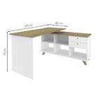 Escrivaninha Gold 2 Gv Olmo E Branca