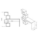 Escrivaninha Groot Branca E Castanho