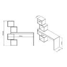 Escrivaninha Groot Branca E Grafite