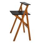 Escrivaninha Guararema Castanho E Preta