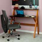 Escrivaninha Guararema Castanho E Preta