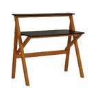 Escrivaninha Guararema Castanho E Preta