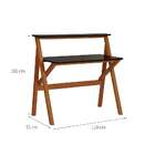 Escrivaninha Guararema Castanho E Preta