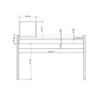 Escrivaninha Habitat Madeirada E Tubos Ouro Velho Carraro
