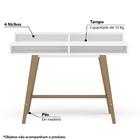 Escrivaninha Hannover 2 Nichos - Branco