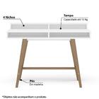 Escrivaninha Hannover 2 Nichos Branco