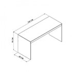 Escrivaninha Home Office 150cm Avelã Tx/branca Tx