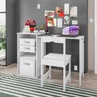 Escrivaninha Home Office Com Cadeira Branco Office Framar