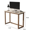 Escrivaninha Home Office Off White Compacta Quarto Pés De Mad