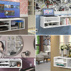 Escrivaninha Home Office/prateleira De Esmaltes Mesa