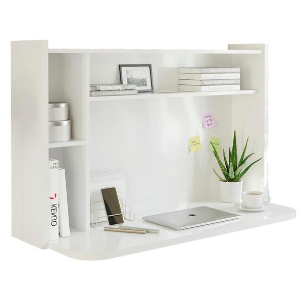 Escrivaninha Home Office Suspensa Bella Permobili Branco