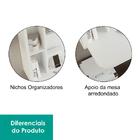 Escrivaninha Home Office Suspensa Bella Permobili Branco