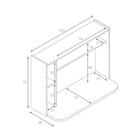 Escrivaninha Home Office Suspensa Bella Permobili Branco