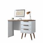Escrivaninha Home Office Tampa Branco Jatobá