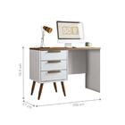 Escrivaninha Home Office Tampa Branco Jatobá