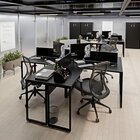 Escrivaninha Ilha Em L Estação De Trabalho Mesa Industrial 24