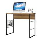 Escrivaninha Industrial Aço 90 Cm Lamina Mel Preto Brilho Any