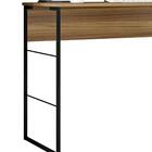 Escrivaninha Industrial Aço 90 Cm Lamina Mel Preto Brilho Any