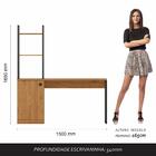 Escrivaninha Industrial Arizona Preto Fosco/cinamomo - Móveis