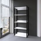 Escrivaninha Industrial Com Estante 5 Prateleiras Madeira Bra