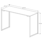 Escrivaninha Industrial Cosmos 1.2 Branco/Preto – Mérito Move