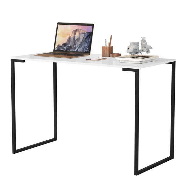 Escrivaninha Industrial Cosmos 1.2 Branco/Preto – Mérito Move