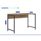 Escrivaninha Industrial Home Office 120cm Itatiaia Castanho