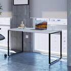 Escrivaninha Industrial Kuadra 120 Cm - Branco/preto