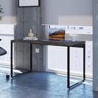 Escrivaninha Industrial Kuadra 120 Cm - Carvalho Dark/preto