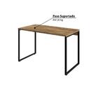 Escrivaninha Industrial Kuadra 120 Cm - Carvalho/preto