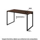 Escrivaninha Industrial Kuadra 120 Cm - Nogal/preto