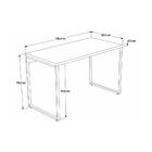 Escrivaninha Industrial Kuadra 120 Cm - Preto