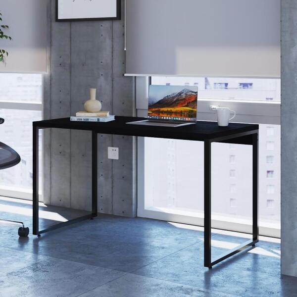 Escrivaninha Industrial Kuadra 120 Cm - Preto
