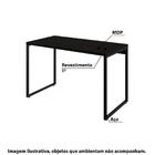 Escrivaninha Industrial Kuadra 120 Cm - Preto