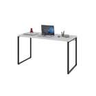 Escrivaninha Industrial Kuadra 135 Cm - Branco/preto