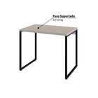 Escrivaninha Industrial Kuadra 90 Cm - Branco/preto