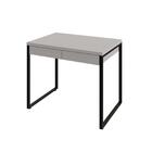 Escrivaninha Industrial Kuadra Com 2 Gavetas 90 Cm - Branco/p