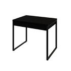 Escrivaninha Industrial Kuadra Com 2 Gavetas 90 Cm - Preto