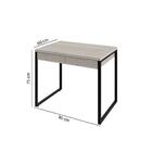 Escrivaninha Industrial Kuadra Com 2 Gavetas 90 Cm - Preto/sn