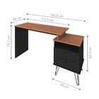 Escrivaninha Industrial Lowa Freijó Preto