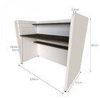 Escrivaninha Infantil 100cm Com Regulagem De Altura  Branco/a