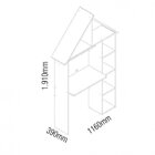 Escrivaninha Infantil Casinha Gelius Móveis 116cm Pink Ploc P