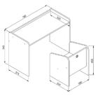 Escrivaninha Infantil Com Banqueta Montessoriano Meu Fofinho