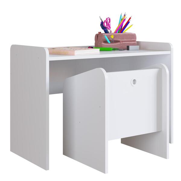 Escrivaninha Infantil Com Banqueta Montessoriano Meu Fofinho