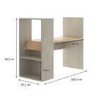 Escrivaninha Infantil Com Estante 2 Prateleiras Be Imobiliári