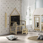 Escrivaninha Infantil Com Quadro Negro Wall - Natural/branco/