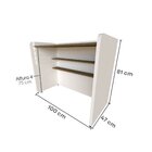 Escrivaninha Infantil Com Regulagem De Altura 100cm Mdf Branc