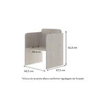 Escrivaninha Infantil E Cadeira Com 3 Gavetas - Natural