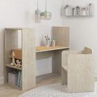 Escrivaninha Infantil E Cadeira Com Regulagem De Altura - Nat